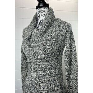 The Limited Cow Neck Sweater Dress Sz XS Marbled Gray * Missing Belt/NEW